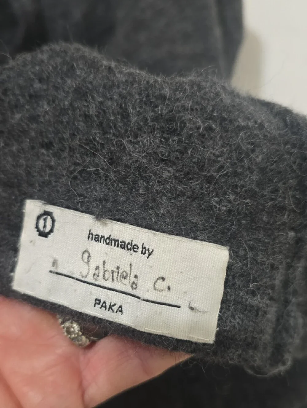 PAKA Men's Dark Charcoal Hooded Turtleneck Sweater XL( SEE MEASUREMENTS)
